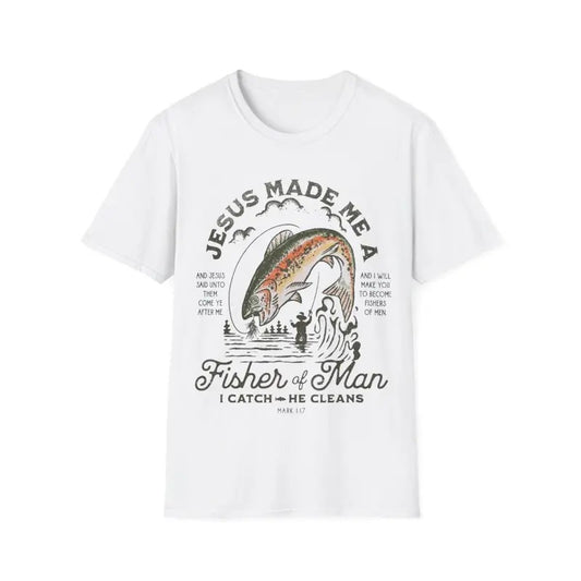 Jesus Made Me A Fisher Of Man I Catch He Cleans T-Shirt Hoodie, Sweatshirt | InkThreadWorks.com