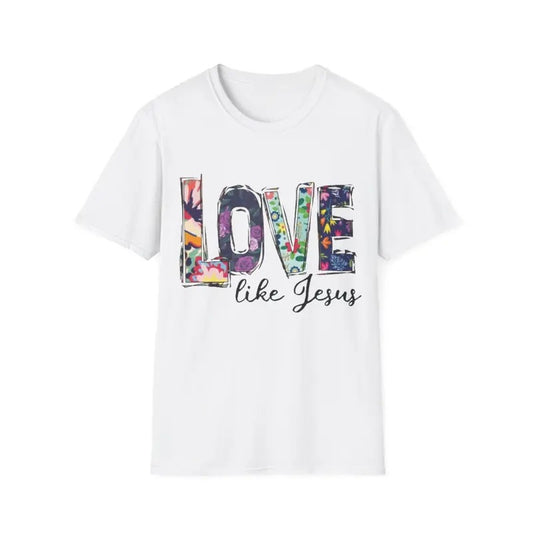Jesus Shirt Funny Christian T-Shirts: Love Like Jesus Print Tee Religious Faith Short Sleeve Clothes Tops, Menswear Top,...