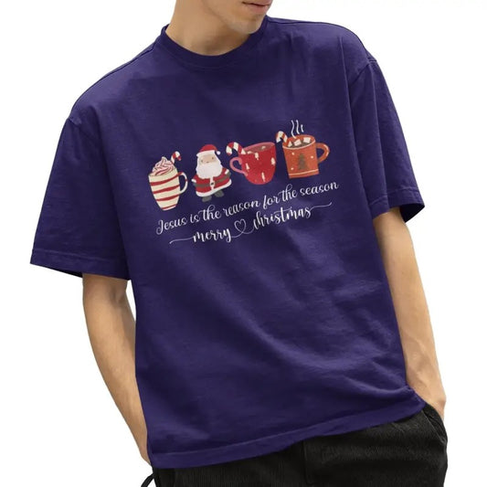 Jesus The Reason For The Season Christmas T-Shirt, Faithful Christian Holiday Tee, Inspirational Merry Xmas Nativity T...