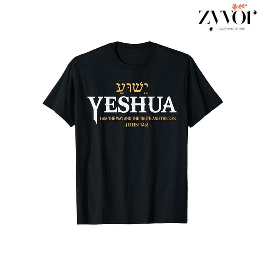 Jesus The Way Truth Life Tee Casual Style Crew Neck Short Sleeve T-Shirt Tops Trendy for Unisex Hoodie, Sweatshirt