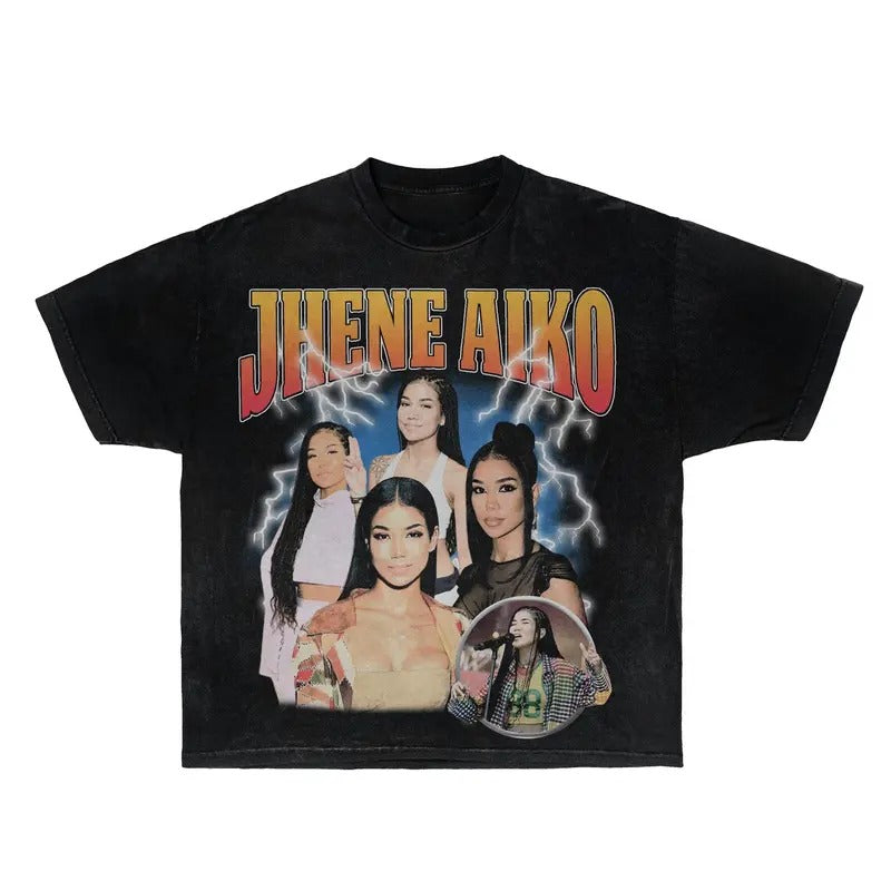 Jhene Aiko 90s Retro Rap Graphic Bootleg Tee