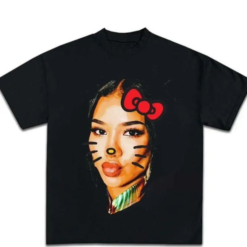 Jhene Kitty Big Face T-shirt, Rap Hip Hop Teestyle{n002}2 Hoodie, Sweatshirt | InkThreadWorks.com