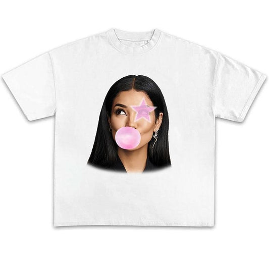 Jhene Shirt, Jhenne Aiiko Bubble Star Shirt Graphic Tee Gift Fans Rap Music