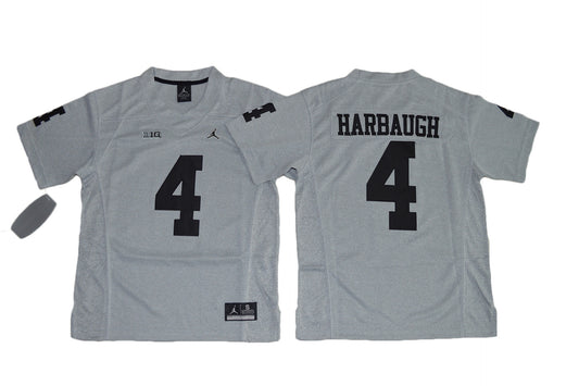 Jim Harbaugh 4 Youth Carbon Gray V2