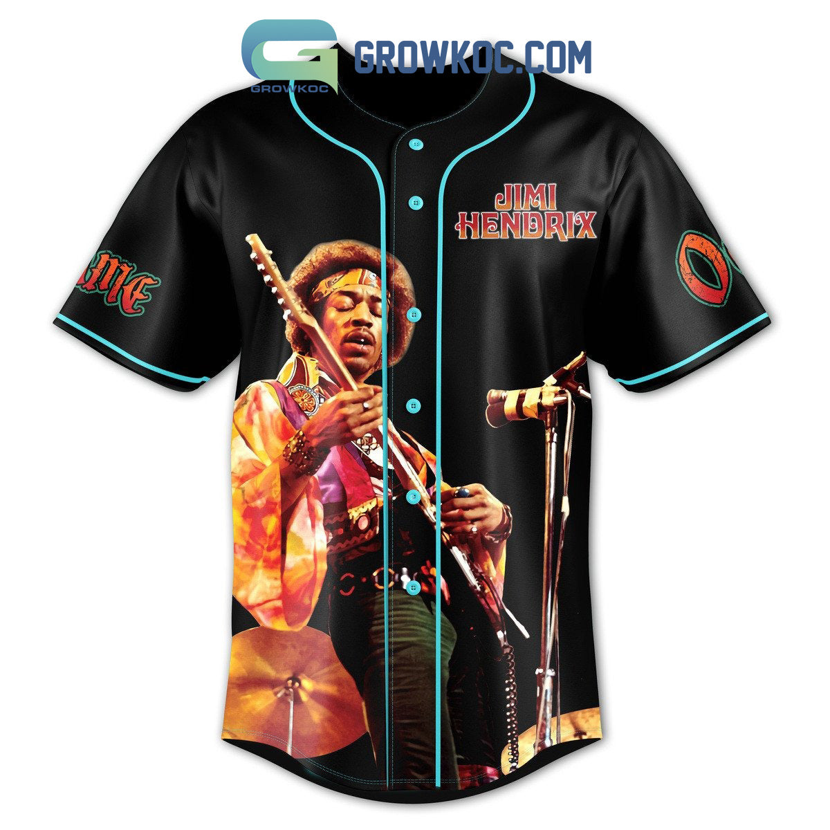Jimi Hendrix Knowledge Speaks Wisdom Listens Personalized Baseball Jersey