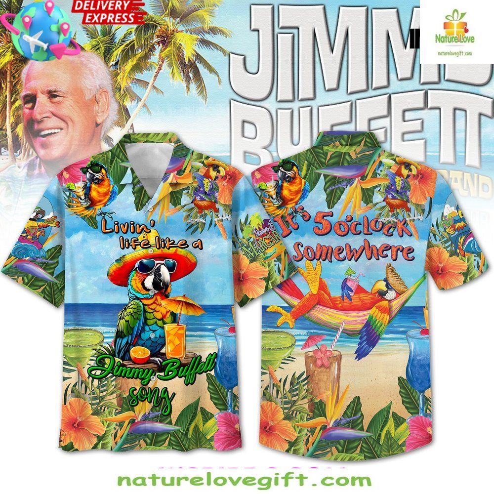 Hawaiian Shirt Jimmy Buffet Margaritaville Summer