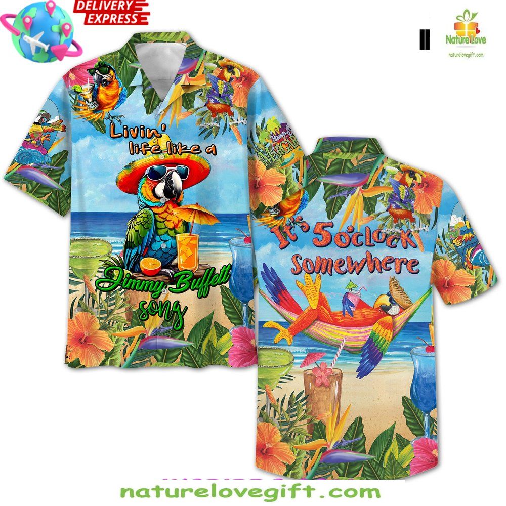 Hawaiian Shirt Jimmy Buffet Margaritaville Summer