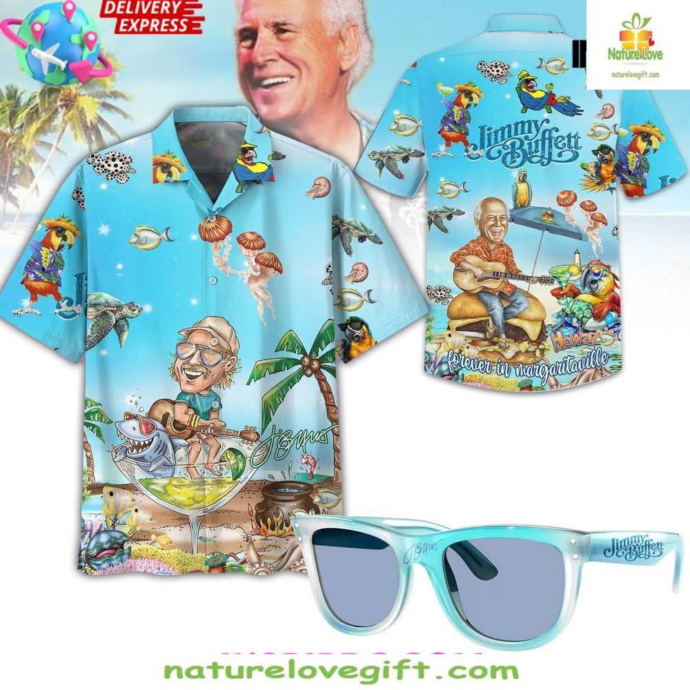 Jimmy Buffett Margaritaville Hawaiian Shirt Limited Edition