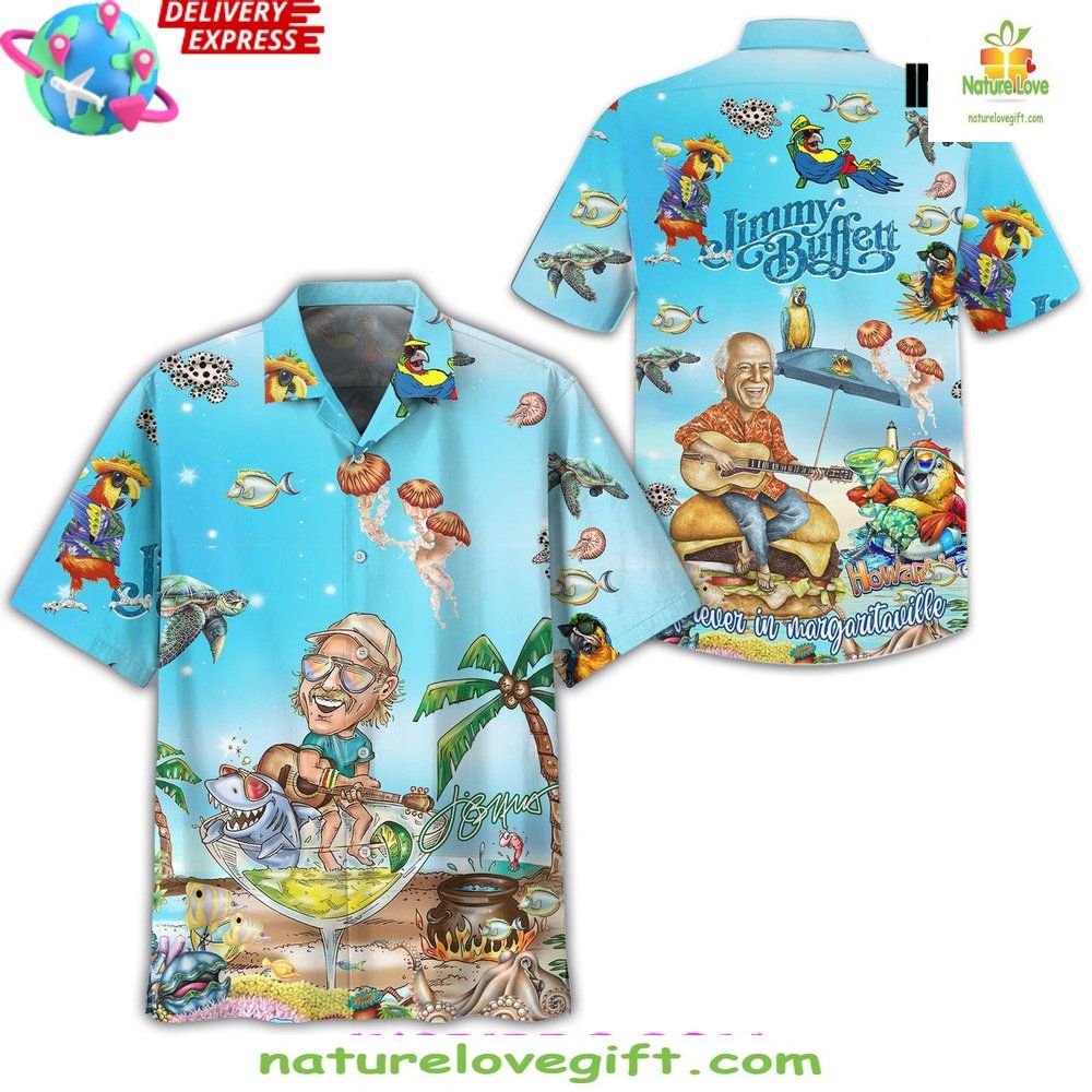 Jimmy Buffett Margaritaville Hawaiian Shirt Limited Edition