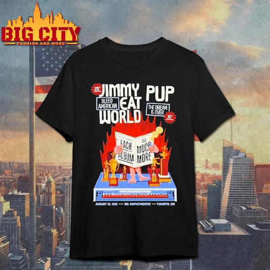 Jimmy Eat World Celebrate 25th Anniversary Of Bleed American Live At Rbc Amphitheatre In Toronto Ontario On August 23 2026 Trophies Shirt