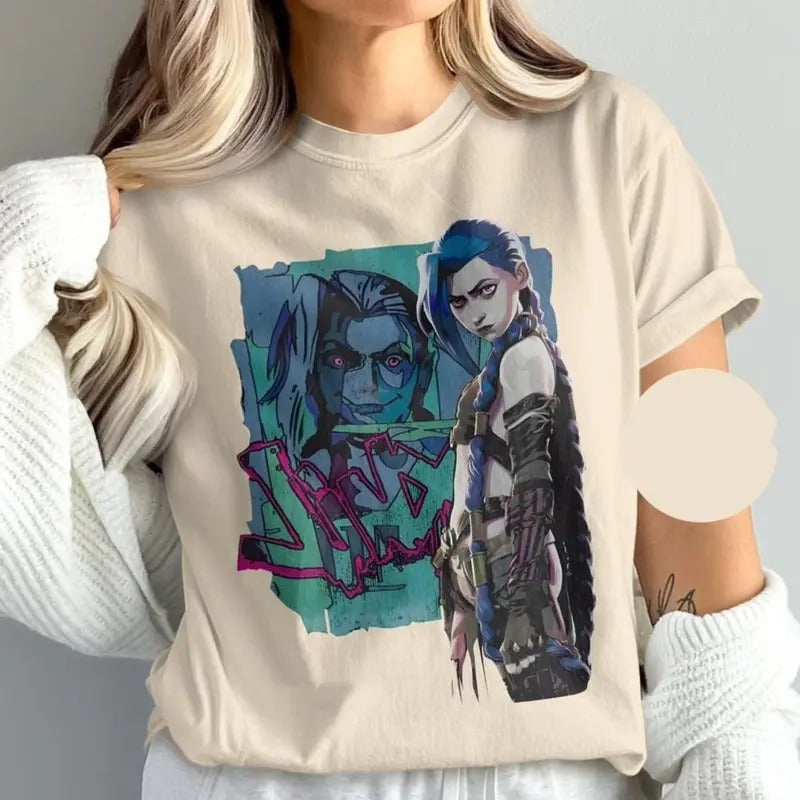 Jinx Shirt, LOL Shirt, Arcane Shirt, You Got Jinxed Shirt, Video Game Shirt, Anime Shirt, Anime Graphic Tees, Gift For Him, Gift