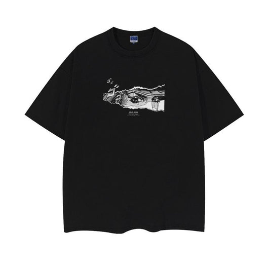 JoJo's Bizarre Adventure "Gyro Zeppeli's Gaze" Heavyweight Vintage Tee 100% Cotton OVERSIZED Anime T-shirt vintage t-shirts anime clothing Top Casual Black Man Streetwear Baggy Crewneck Crew Necks Menswear Tshirt Tropical Gamis Shortsleeve