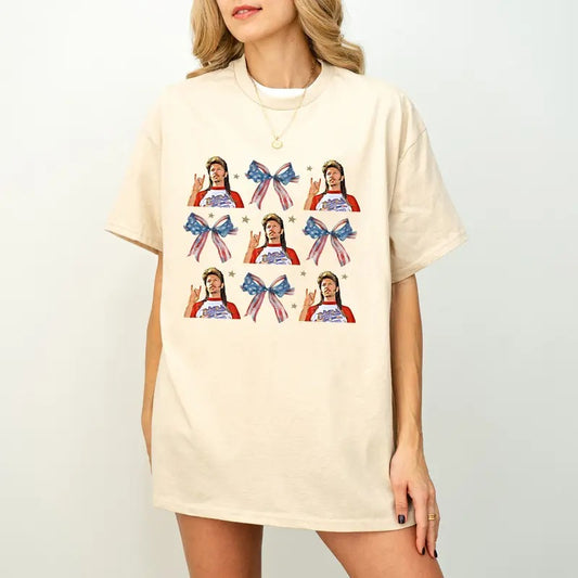 Joe Dirt America Bow Shirt, Joe Dirt 4th of July T-Shirt, Joe Dirt Coquette Shirt, 4th of July Shirt, Independence Day...