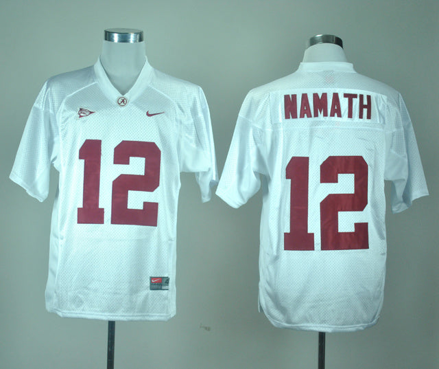 Joe Namath 12 White
