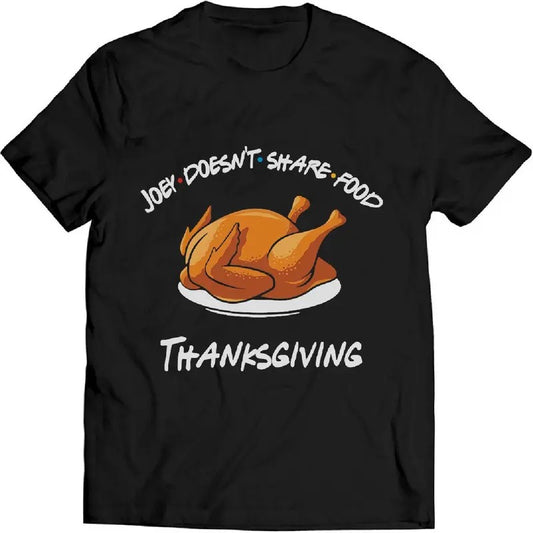 Joey Donesn't Share Food Thanksgiving Shirt, The One With All Thanksgivings Vintage T Shirt Friends Lovers Tv Show T Shirt