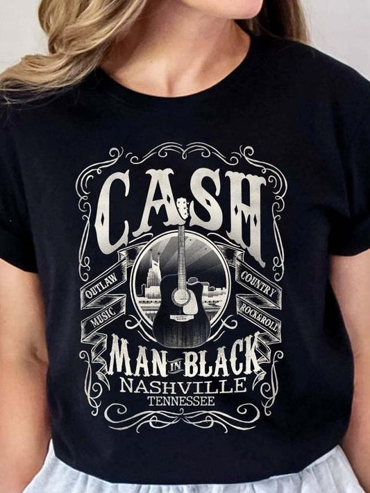 Johnny Cash T-Shirt, Outlaw Country Shirt, Rock Shirt Hoodie, Sweatshirt | InkThreadWorks.com
