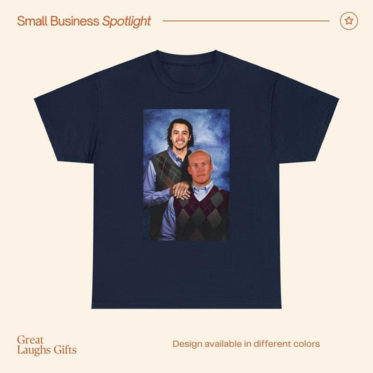 Johnny Gaudreau Patrik Laine Columbus Blue Jackets Cbus Funny T-Shirt, Christmas Gift Fathers Day Unisex Heavy Cotton T-Shirt