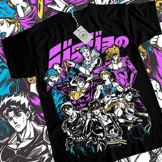 Jojo's Bizarre Adventure T-Shirt S-4XL Anime Manga Graphic Design Shirt Tee Tshirt S-4XL