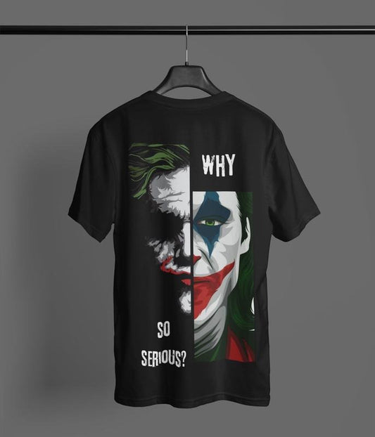 Joker Shirt Why So Serious Shirt, Cool Design Shirt, Oversized Shirt, Unisex Short Sleeve Shirt Trending Movie T shirt Vintage 90s T-shirt gift for Movie fans gift for him gift for her unisex T-shirt Urbanwear Shirt