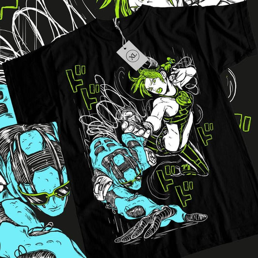 Jolyne Cujoh JoJo's Bizarre Adventure T-Shirt & Sweatshirt, JJBA Stone Ocean Graphic Tee, Anime Manga Lover Gifts Ball Dragon