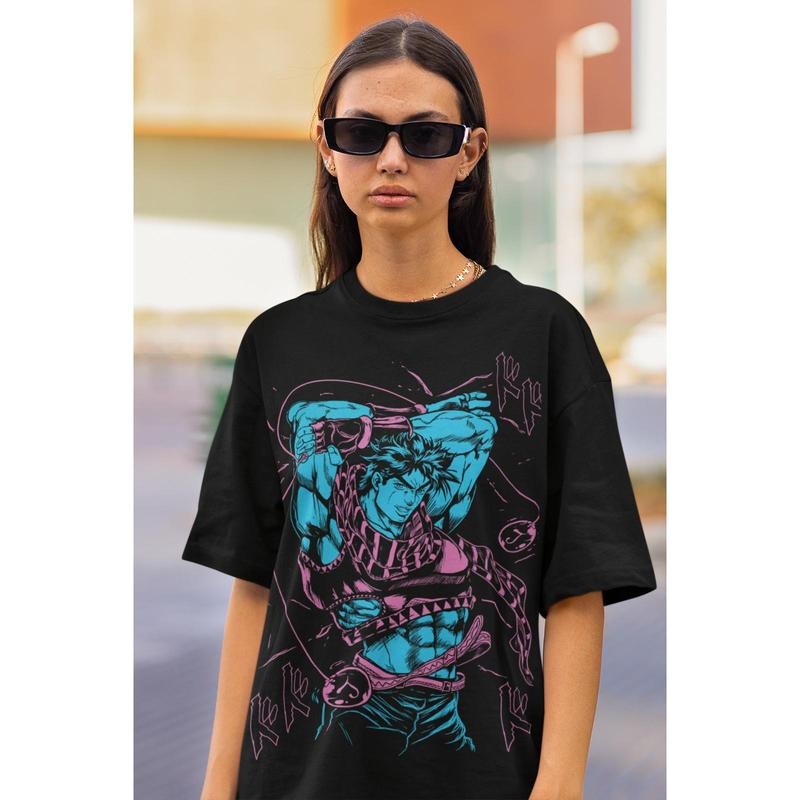 Joseph Joestar T-Shirt S-4XL Jojo 's Bizarre Adventure Anime Manga Gift Shirt Tshirt S-4XLstyle{n002}2
