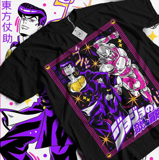 Josuke Higashikata T-Shirt S-4XL Jojo's Bizzare Adventure Girl Gift Shirt Tshirt S-4XL Hoodie, Sweatshirt