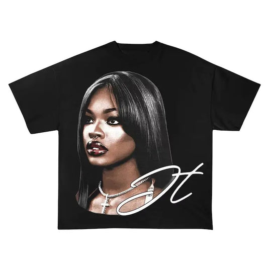 Jt Signature Graphic Tee T-Shirt, Vintage 90s Style for Men and Women - Cotton, Fabric