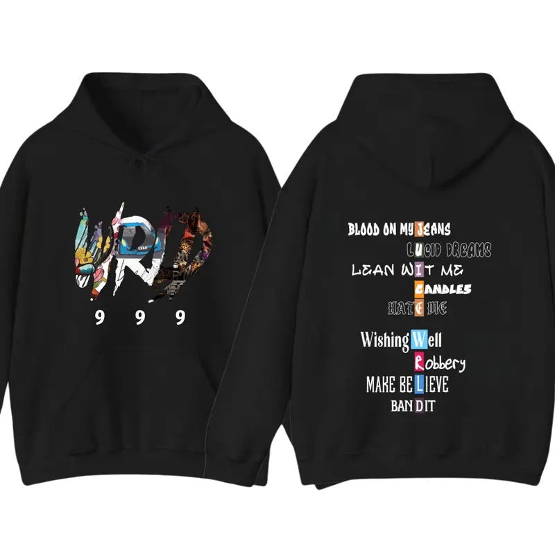 Juice Wrld Songs Hoodie Sweatshirt and Hoodie Sweatshirt T shirt,Hip Hop Rapper Juice Wrld 999 Hoodie, Sweatshirt - Unisex Fashion Graphic Pullover Sweatshirt for Streetwear Enthusiasts Menswear Long Sleeve Casual Wetsuit Crewneck Baggy Lengthened
