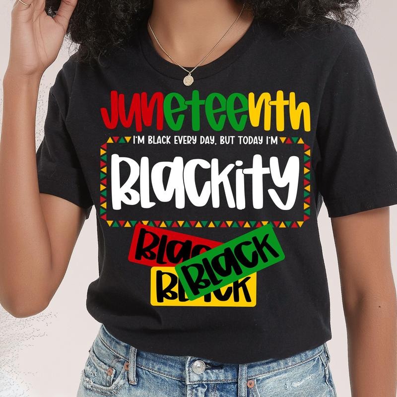 Juneteenth 1865 T-shirt, Free-ish Shirt, 1865 Freedom Day Tees, Black Woman Pride T-shirt, African American Shirt, Gift for Her