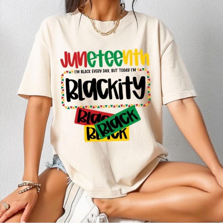 Juneteenth Shirt, 1865 Juneteenth T-Shirt, Free Ish, African American Shirt, Black Woman T-Shirt, Black History