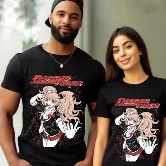 Junko Enoshima, Danganronpa, Anime Tee, Funny Shirt, Girls, Nagito Komaeda Gundam Tanaka Danganronpa Aesthetic Vaporwave Video Game Otaku