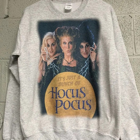 Just A Bunch Of Hocus Pocus Sweatshirt, Halloween Sweatshirt, Sanderson Sisters Hoodie T-Shirts | InkThreadWorks.com