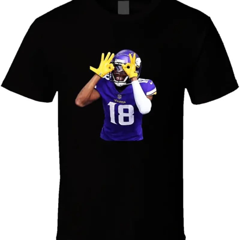 Justin Jefferson Griddy Football Fan T Shirt Hoodie, Sweatshirt | InkThreadWorks.com