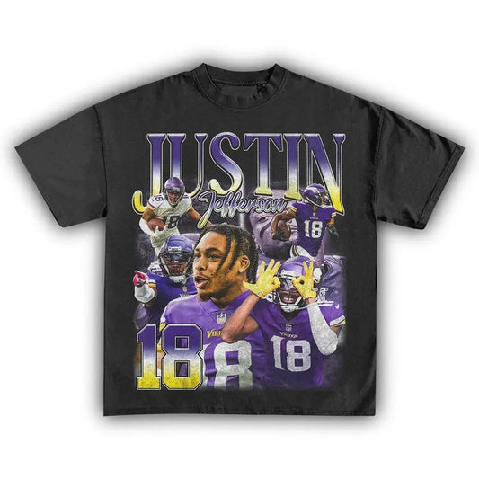 Justin Jefferson T-shirt Sweatshirt Hoodie For Fan_667 - Unisex And Inclusive - Multiple Colorways