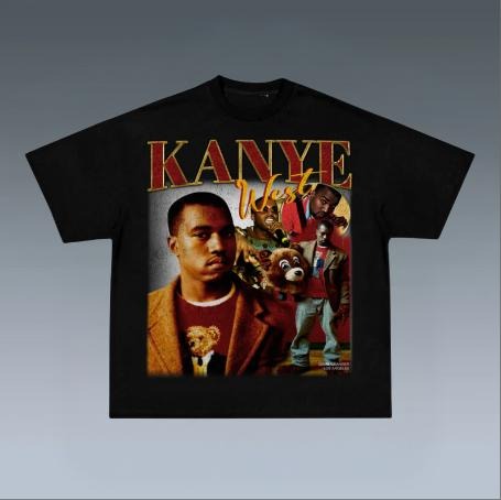 KANYE TEE, Prints Vintage T-Shirt, Rapper Shirt, Hip Hop Shirt, Rap Music Shirt, R&B Shirt, Pop Shirt, Graphic Tee Shirt, Unisex T-Shirt, Gift For Him, Crewneck Short Sleeve Shirt, Shirt Trending Top Menswear Underwear Streetwear