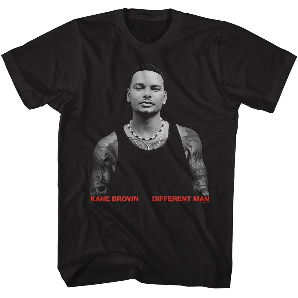 Kane Brown - Different Man - American Classics - Solid Black Adult Short Sleeve T-Shirt