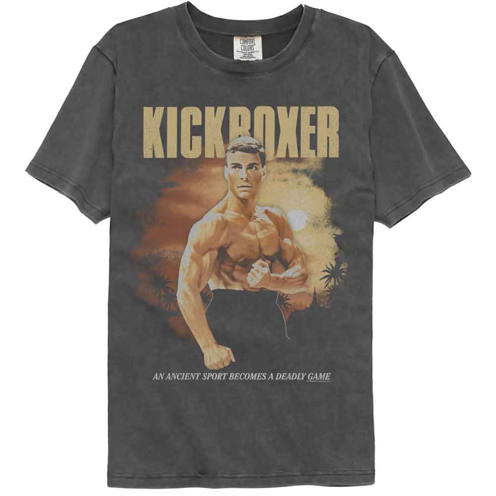 Kickboxer - Sunset Background - American Classics - Officially Licensed Adult Short Sleeve Comfort Color T-Shirt