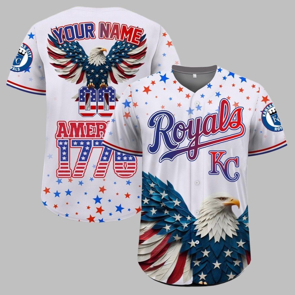 KC Royals Independence Day Baseball Jersey 2025 - Grishko.com
