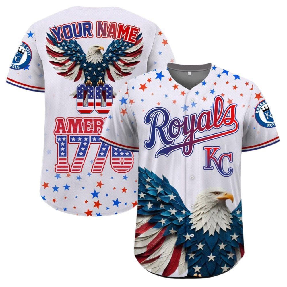 KC Royals Independence Day Baseball Jersey 2025 - Grishko.com
