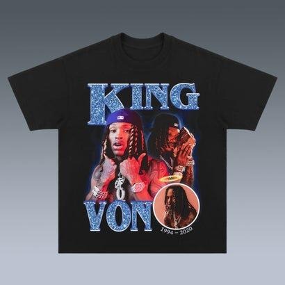 KING VON Bootleg Vintage T-shirt, Vintage 90s Rap Tee Streetwear Hoodie, Sweatshirt | InkThreadWorks.com