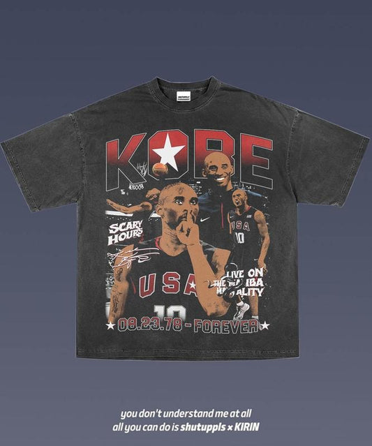 KOBE 4.44 Tee - Graphic T-shirt Sweatshirt Hoodie - Gift For Fan - Men's Casual T-shirt - Unisex