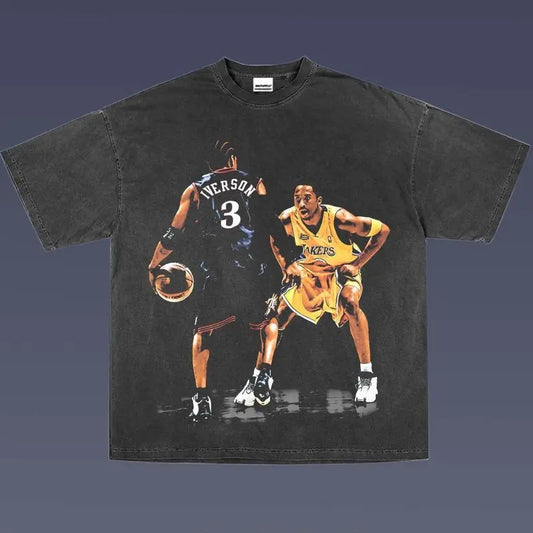 KOBE VS IVERSON 2.11 TEE | VINTAGE TEE GRAPHIC T-SHIRT SWEATSHIRT HOODIE | SPORT TEE -  GIFT FOR FAN