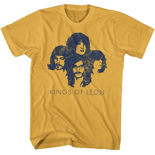 Kings Of Leon - Silhouettes - Officially Licensed American Classics - Front Print Solid Adult Short Sleeve T-Shirt