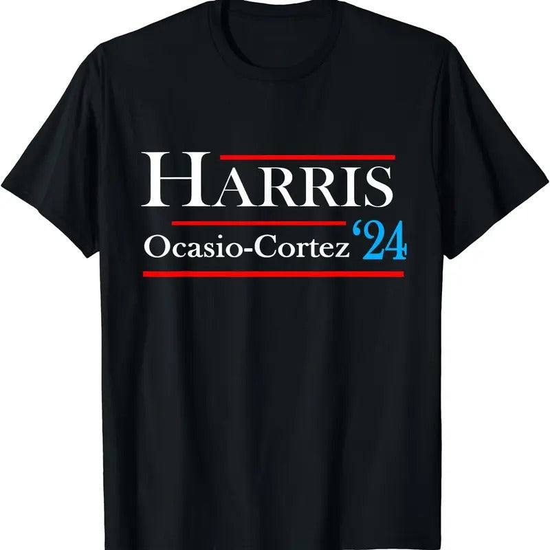 Kamala Harris Alexandria Ocasio-Cortez 2024 President Vote T-Shirt Hoodie, Sweatshirt | InkThreadWorks.com