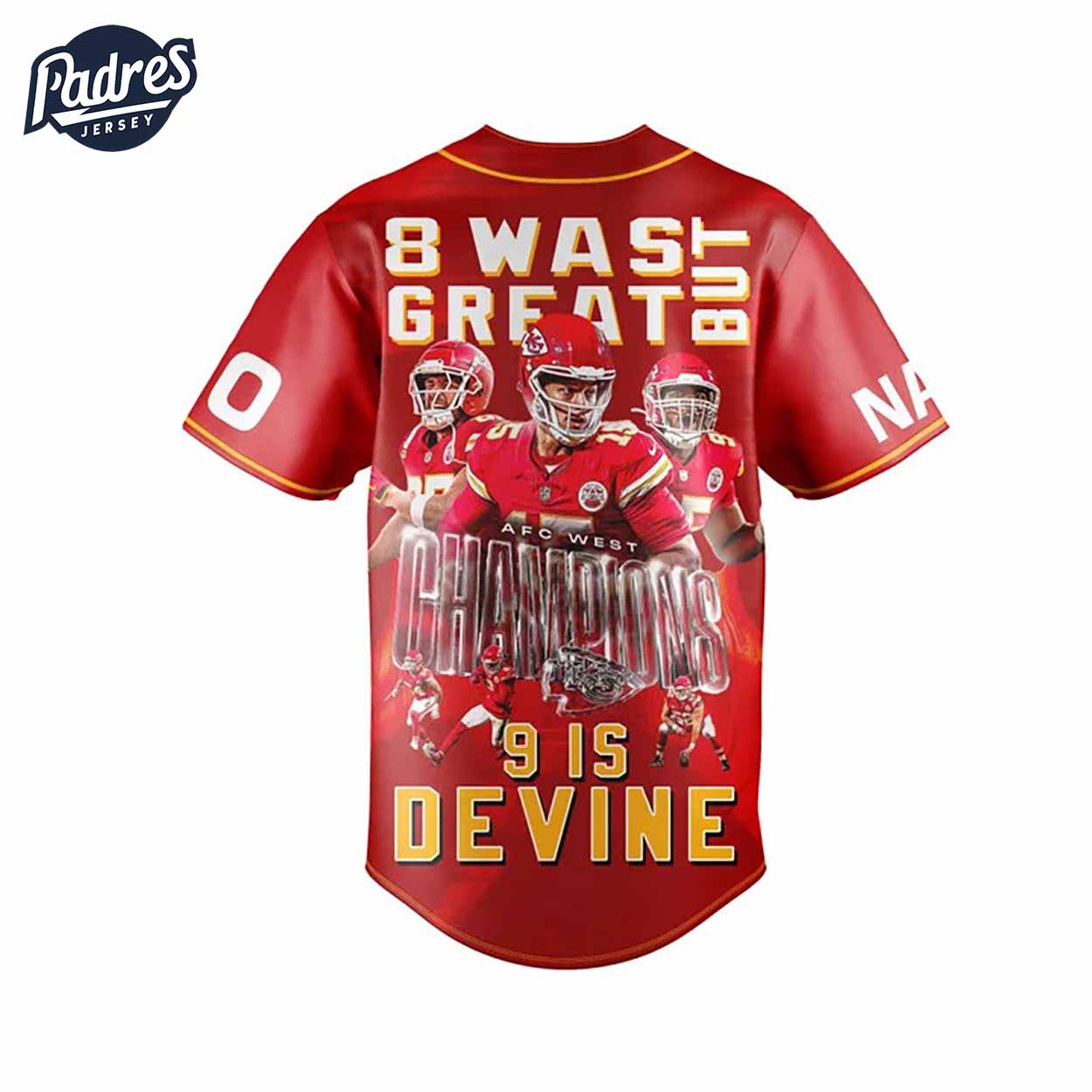 Kansas City Chiefs AFC West Champions Baseball Jersey Outfit - Padres Jersey Oasis: Elevate Your Baseball Style Game