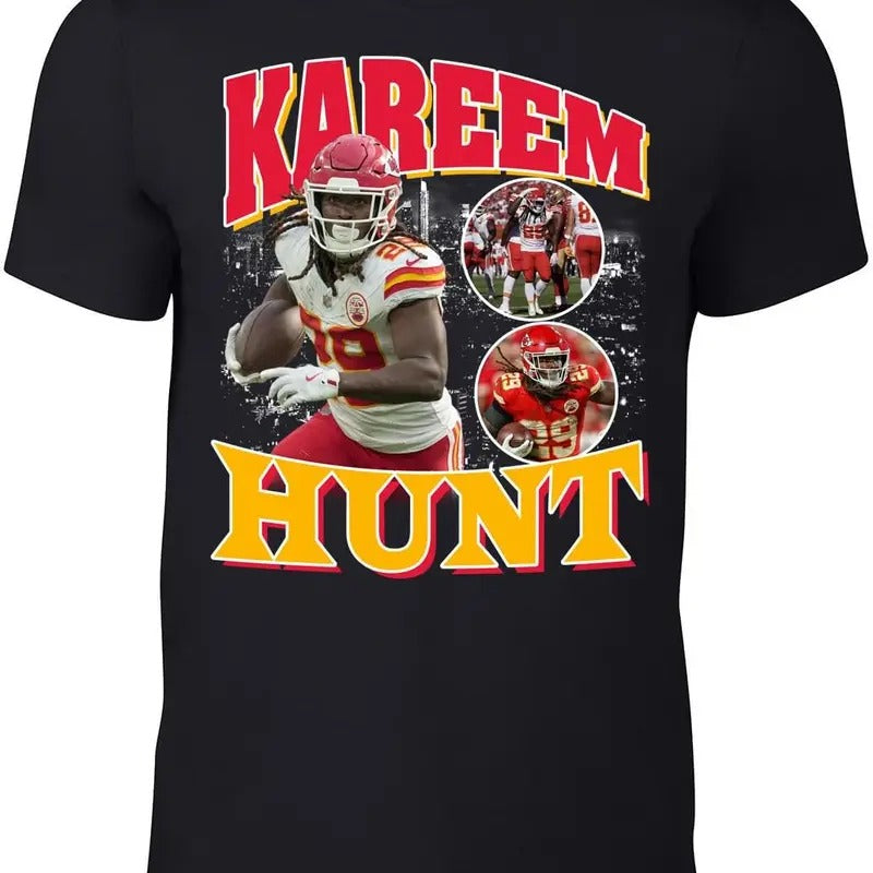Kansas City Kareem Hunt Bootleg Style T-Shirt Hoodie, Sweatshirt | InkThreadWorks.com