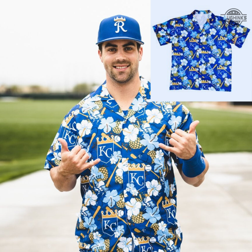 Kansas City Royals Hawaiian Shirt And Shorts Inspired By Kc Royals Hawaiian Shirt Giveaway Mlb Shop