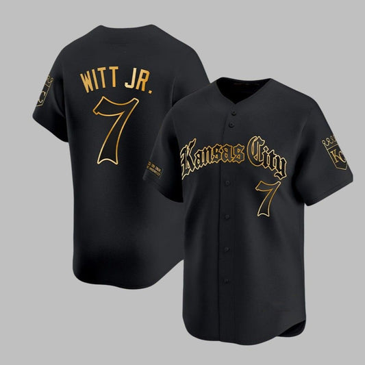 Kansas City Witt Jr 2025 Gothic Jersey - Grishko.com