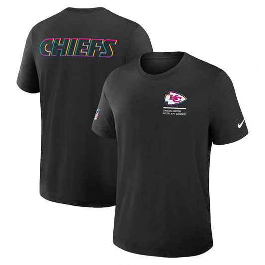 Kansas City Chiefs Black 2025 Crucial Catch Tri-Blend Dri-FIT T-Shirt
