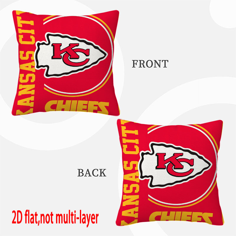 Kansas City Chiefs Pillow Case Chiefs Pillow Cover ( Without Pillow Insert ) Style 106